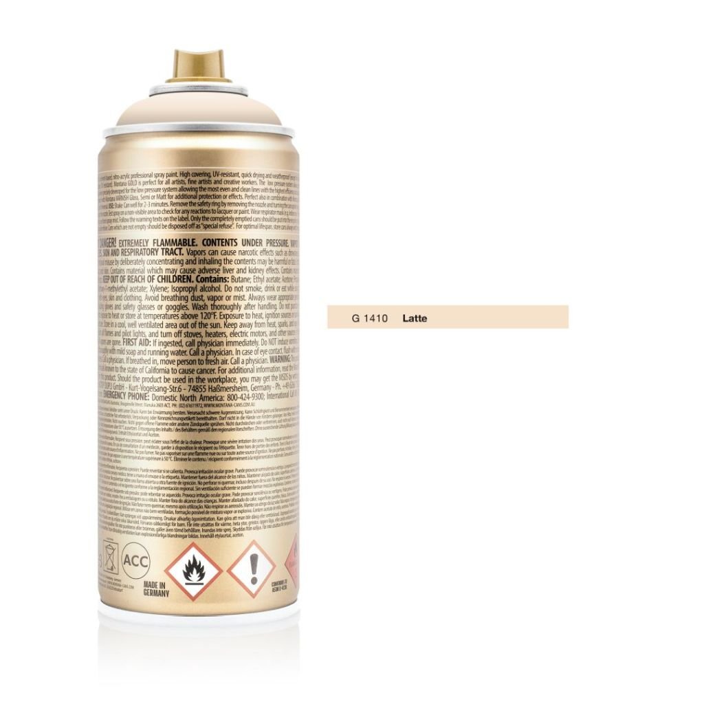 Montana Gold Acrylic Professional Spray Paint - 400 ML Can - Latte (G 1410)