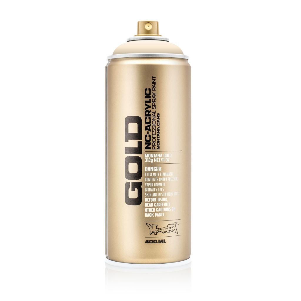 Montana Gold Acrylic Professional Spray Paint - 400 ML Can - White Orange (G 2000)