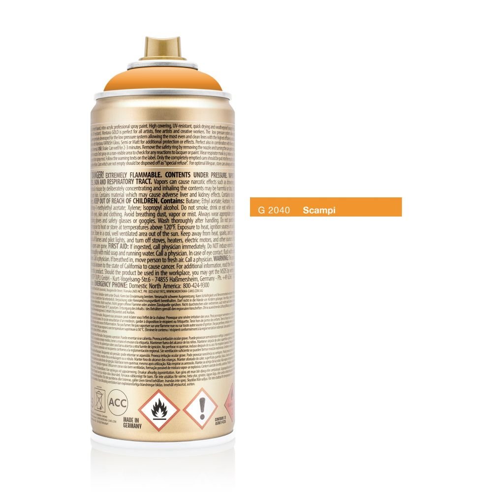Montana Gold Acrylic Professional Spray Paint - 400 ML Can - Scampi (G 2040)