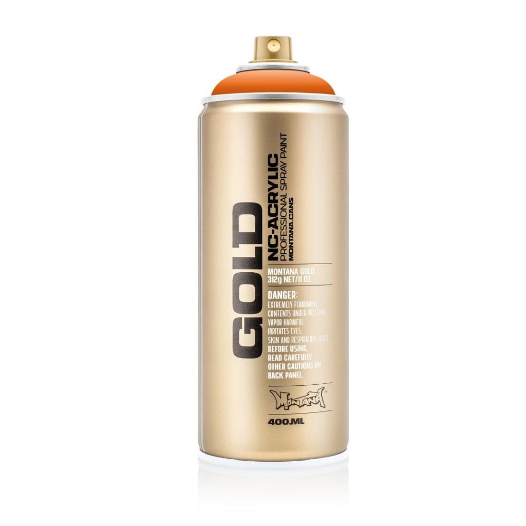 Montana Gold Acrylic Professional Spray Paint - 400 ML Can - Orange (G 2070)