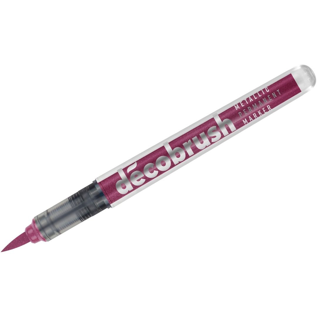Karin DecoBrush Marker - Pigment Based - Brush Tip - Metallic Pink (8546)