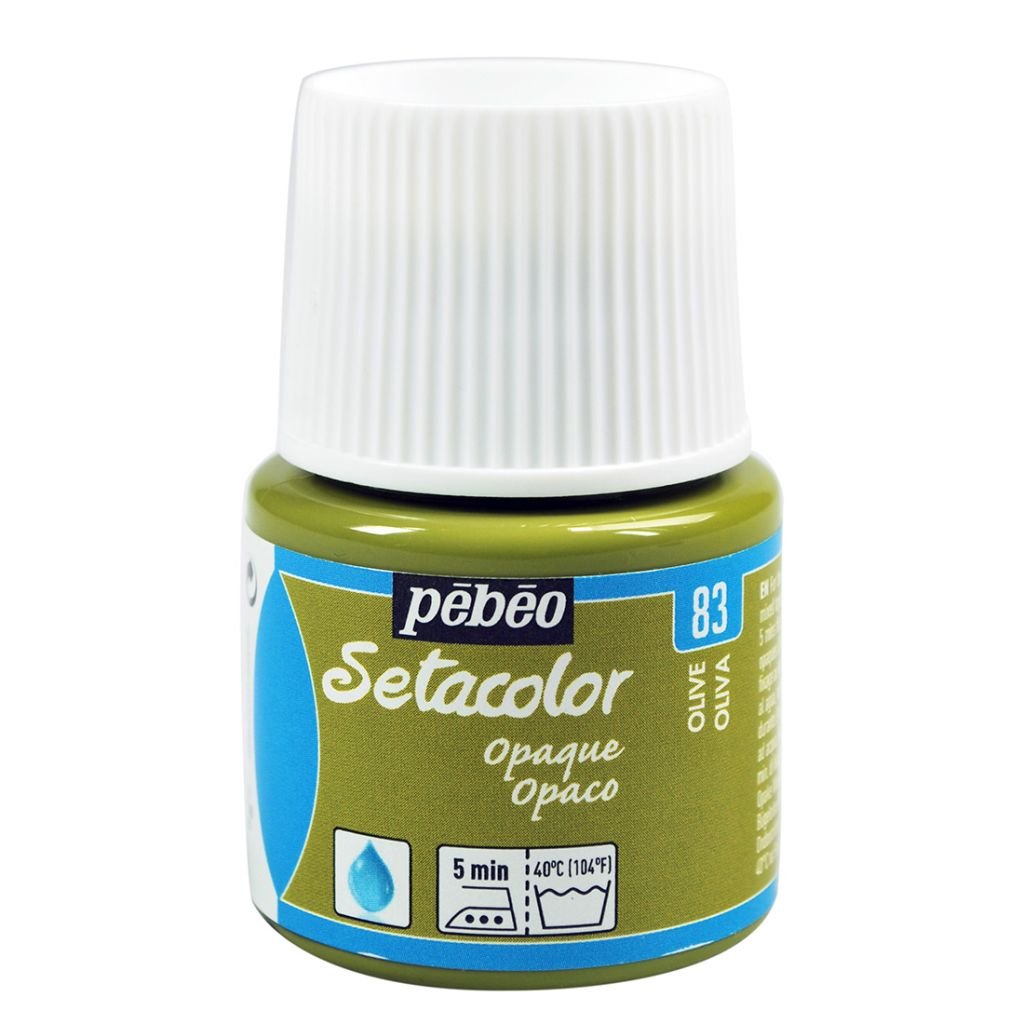 Pebeo Setacolor Opaque Paint - 45 ml bottle - Olive (83)