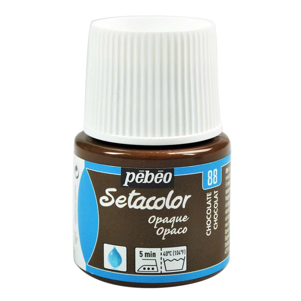 Pebeo Setacolor Opaque Paint - 45 ml bottle - Chocolate (88)