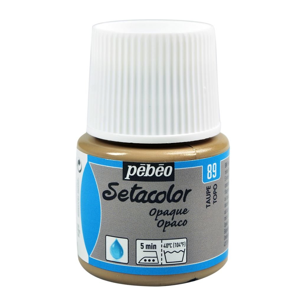 Pebeo Setacolor Opaque Paint - 45 ml bottle - Taupe (89)