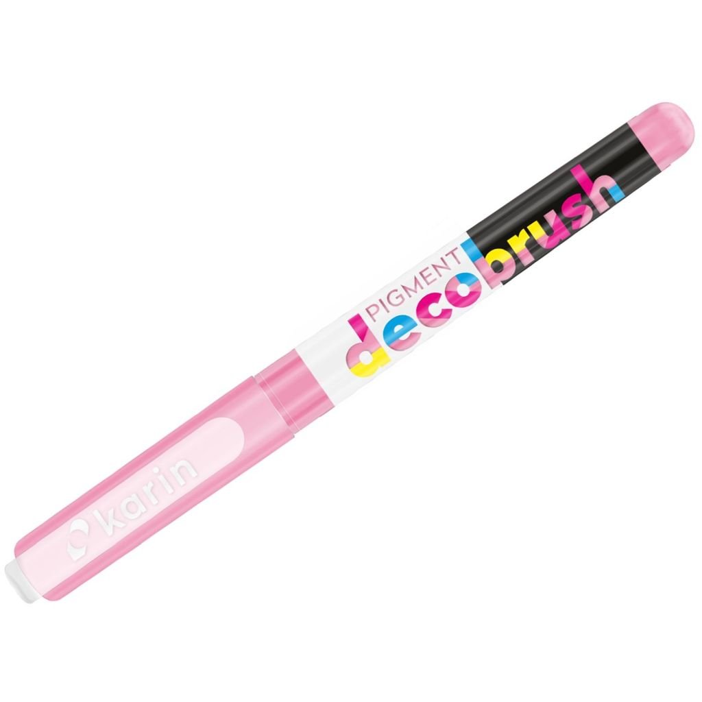 Karin Pigment DecoBrush Acrylic Marker - Brush Tip - Pale Pink (190U)