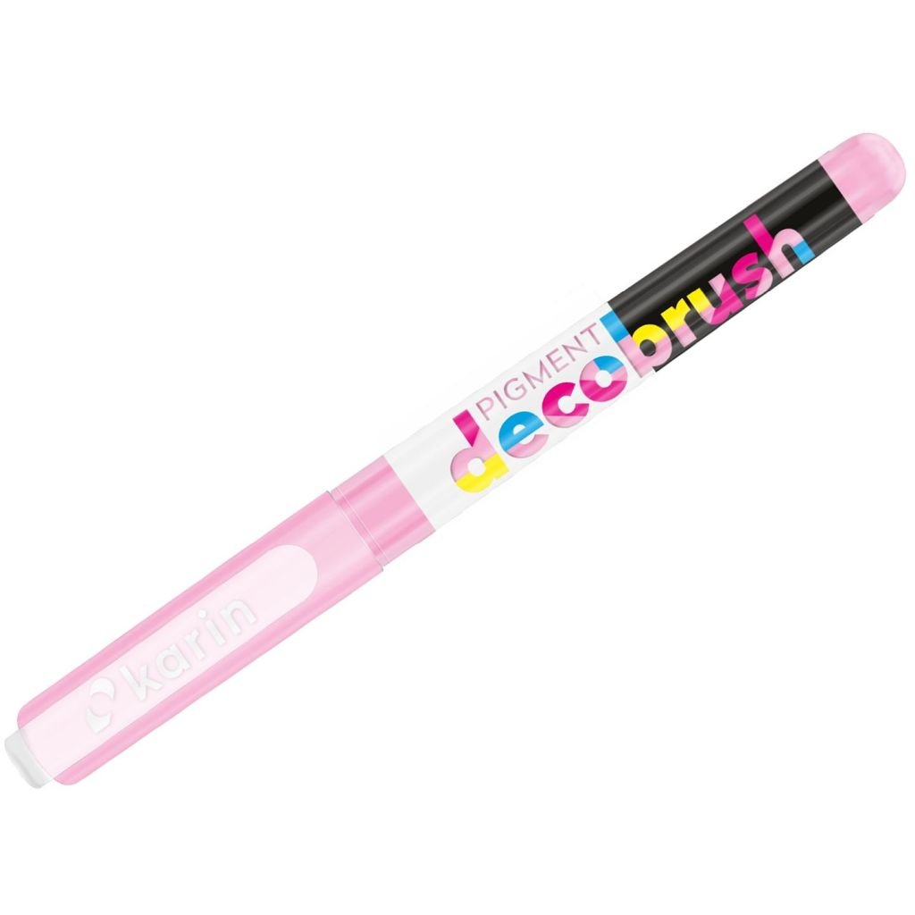 Karin Pigment DecoBrush Acrylic Marker - Brush Tip - Pink (231U)