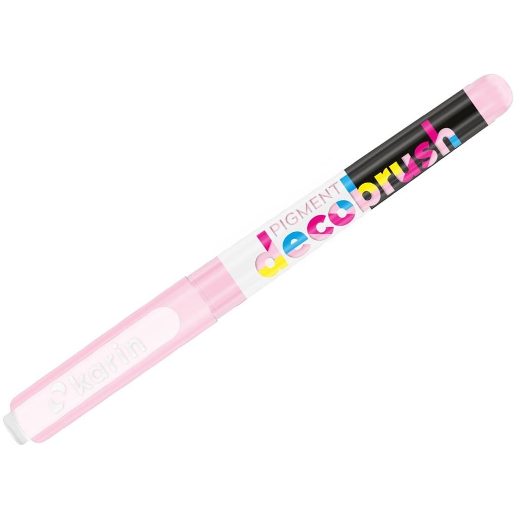 Karin Pigment DecoBrush Acrylic Marker - Brush Tip - Pastel Pink (2365U)
