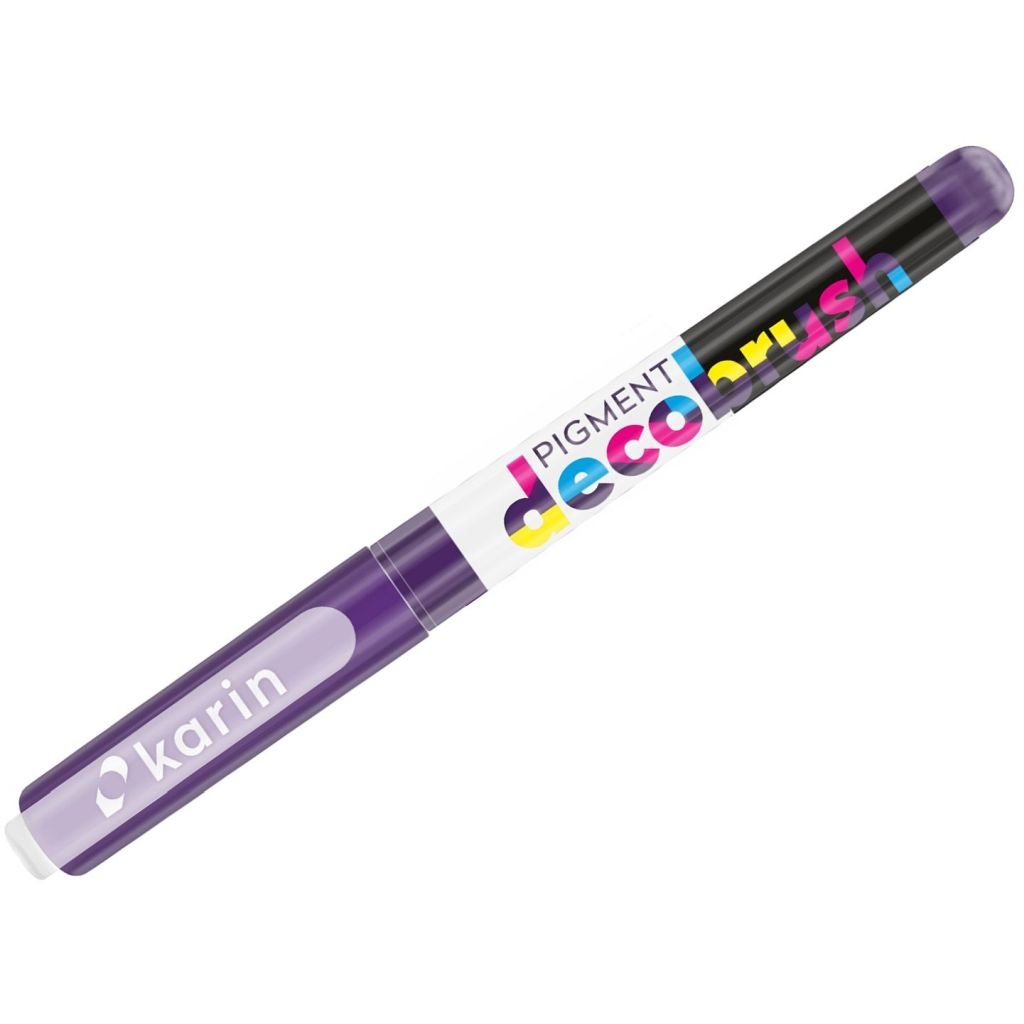 Karin Pigment DecoBrush Acrylic Marker - Brush Tip - Lilac (259U)