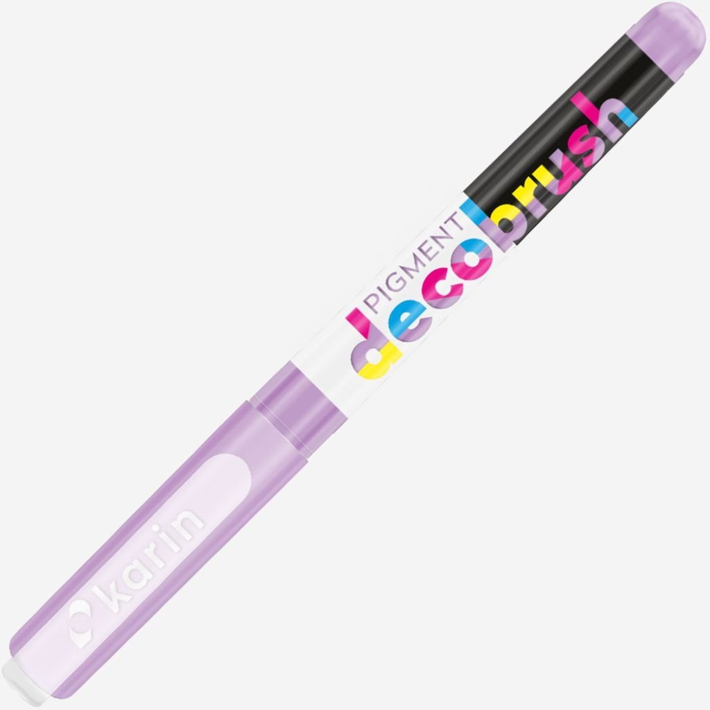 Karin Pigment DecoBrush Acrylic Marker - Brush Tip - Pastel Violet (2635U)