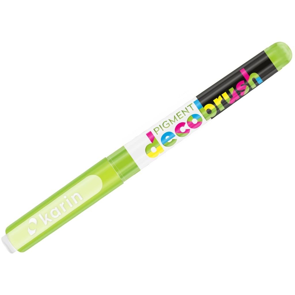 Karin Pigment DecoBrush Acrylic Marker - Brush Tip - Apple (382U)