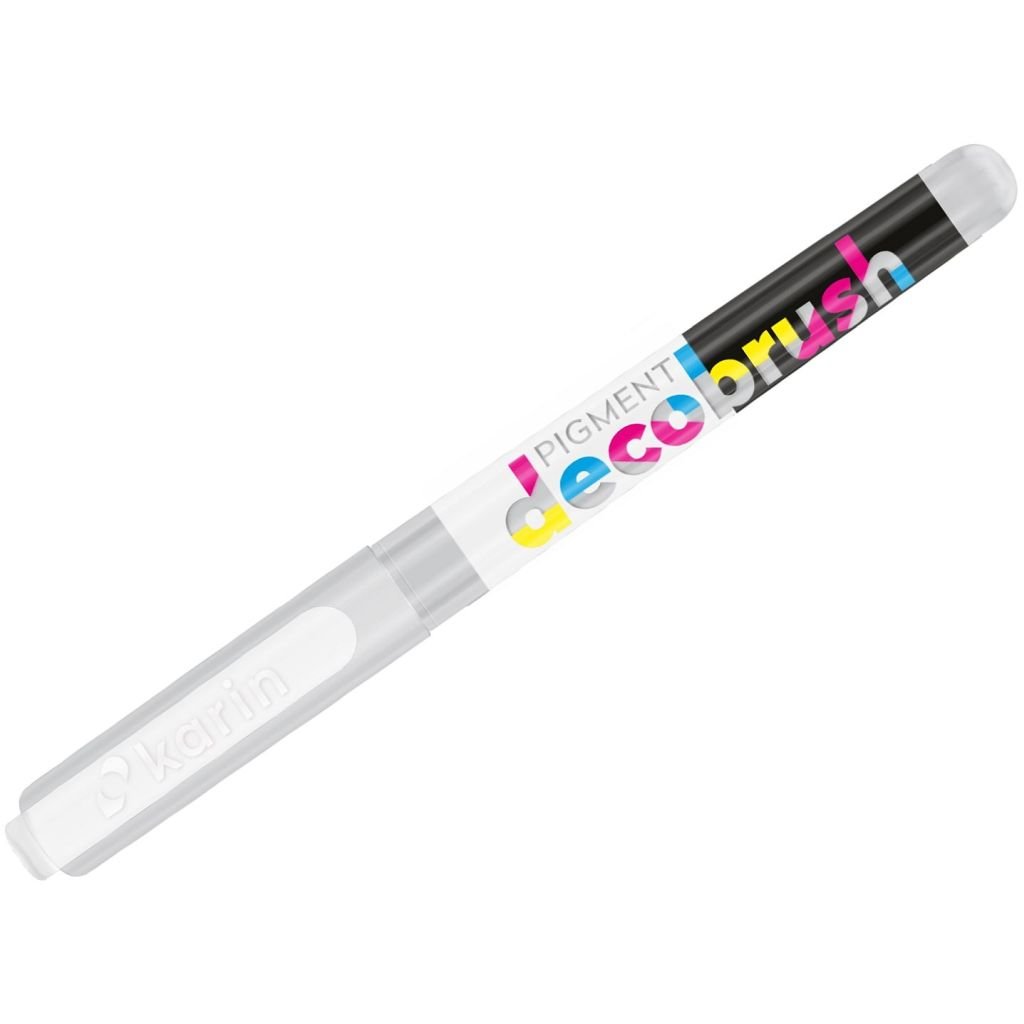 Karin Pigment DecoBrush Acrylic Marker - Brush Tip - Cool Grey 1 (427U)