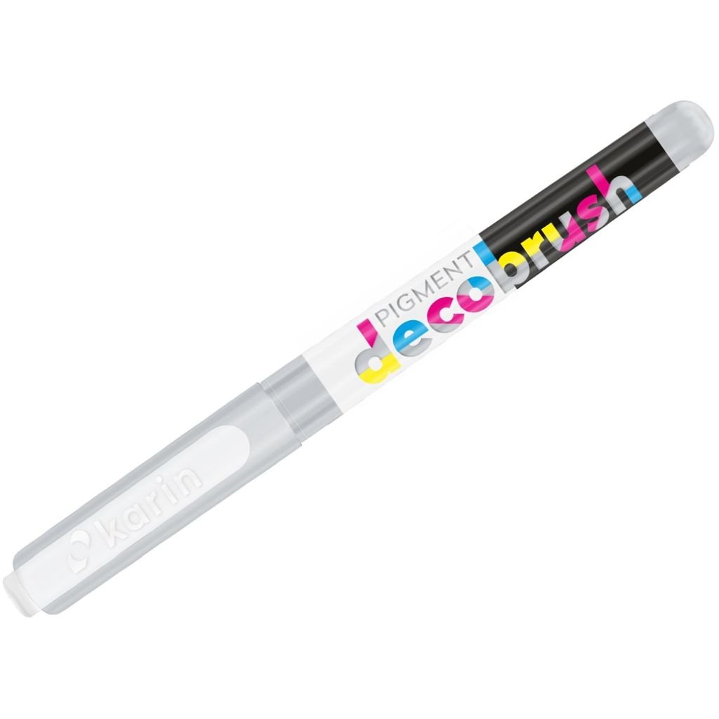 Karin Pigment DecoBrush Acrylic Marker - Brush Tip - Neutral Grey 1 (441U)