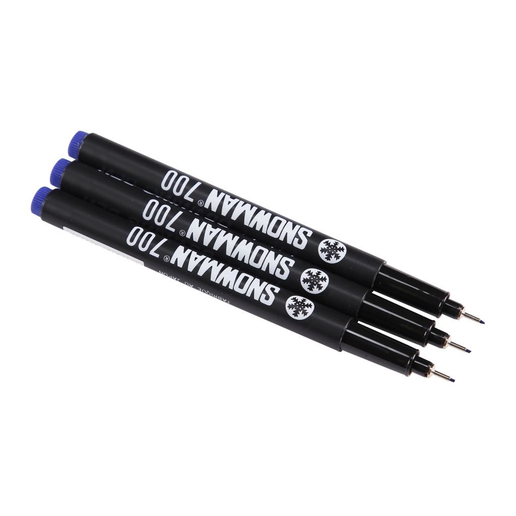 Snowman Calligraphy Pens - Blue - 1.0 - Pack of 3