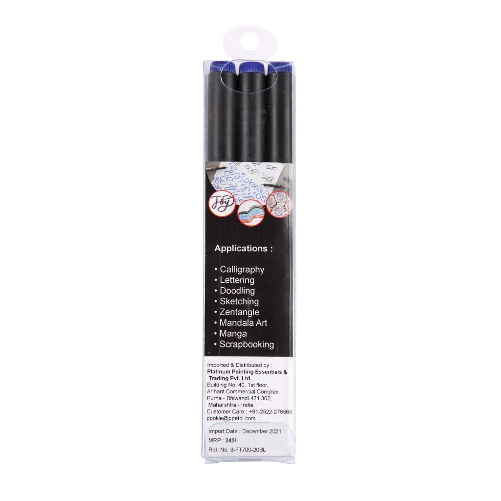 Snowman Calligraphy Pens - Blue - 2.0 - Pack of 3
