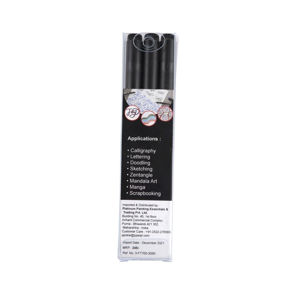 Snowman Calligraphy Pens - Black - 3.0 - Pack of 3