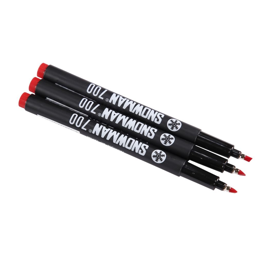 Snowman Calligraphy Pens - Red - 3.0 - Pack of 3