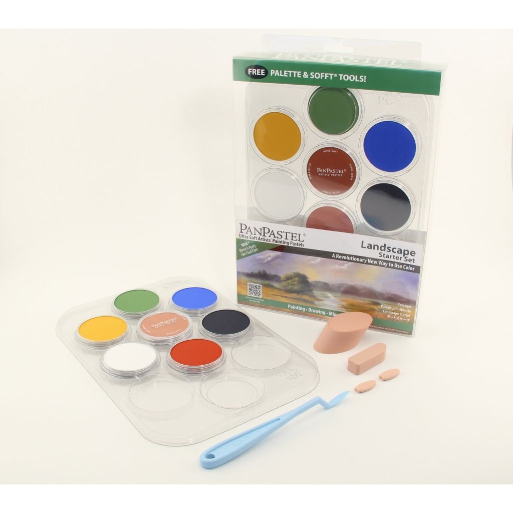 PanPastel Colors Ultra Soft Artist's Painting Pastels, Landscape - Starter Set - 7 Assorted Colours