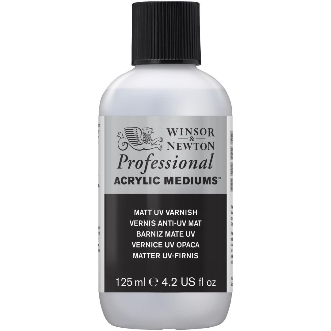 Winsor & Newton Professional Acrylic - Matt UV Varnish - Bottle of 125 ML