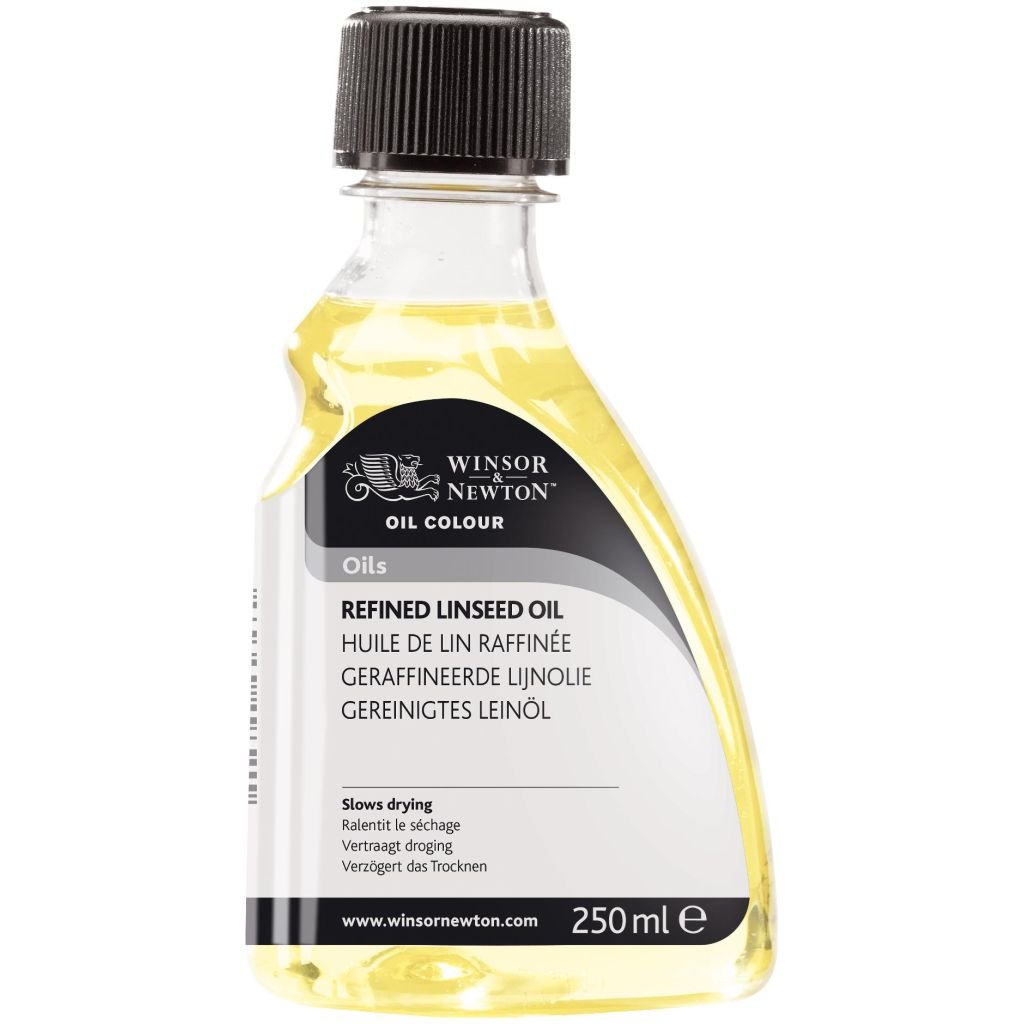 Winsor & Newton Refined Linseed Oil Bottle - 250 ML