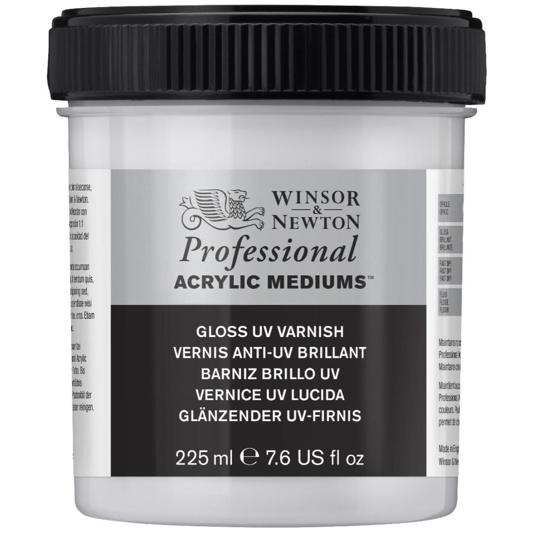 Winsor & Newton Professional Acrylic - Gloss UV Varnish - Jar of 225 ML