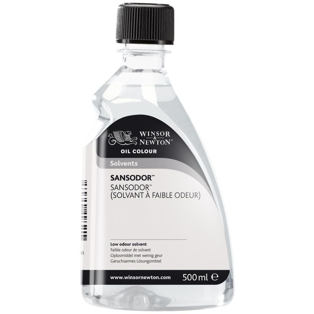 Winsor & Newton Sansodor (Low Odour Solvent) Bottle - 500 ML