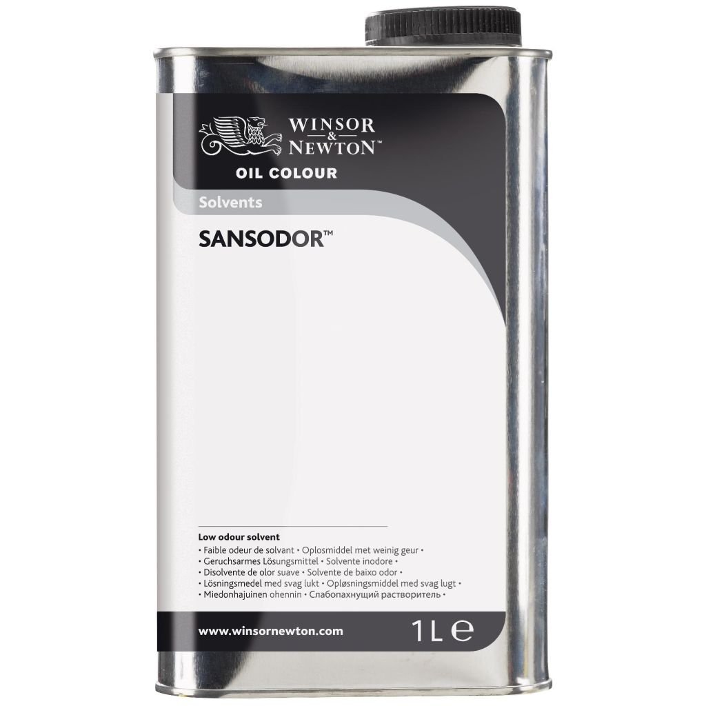 Winsor & Newton Sansodor (Low Odour Solvent) Tin - 1 Litre