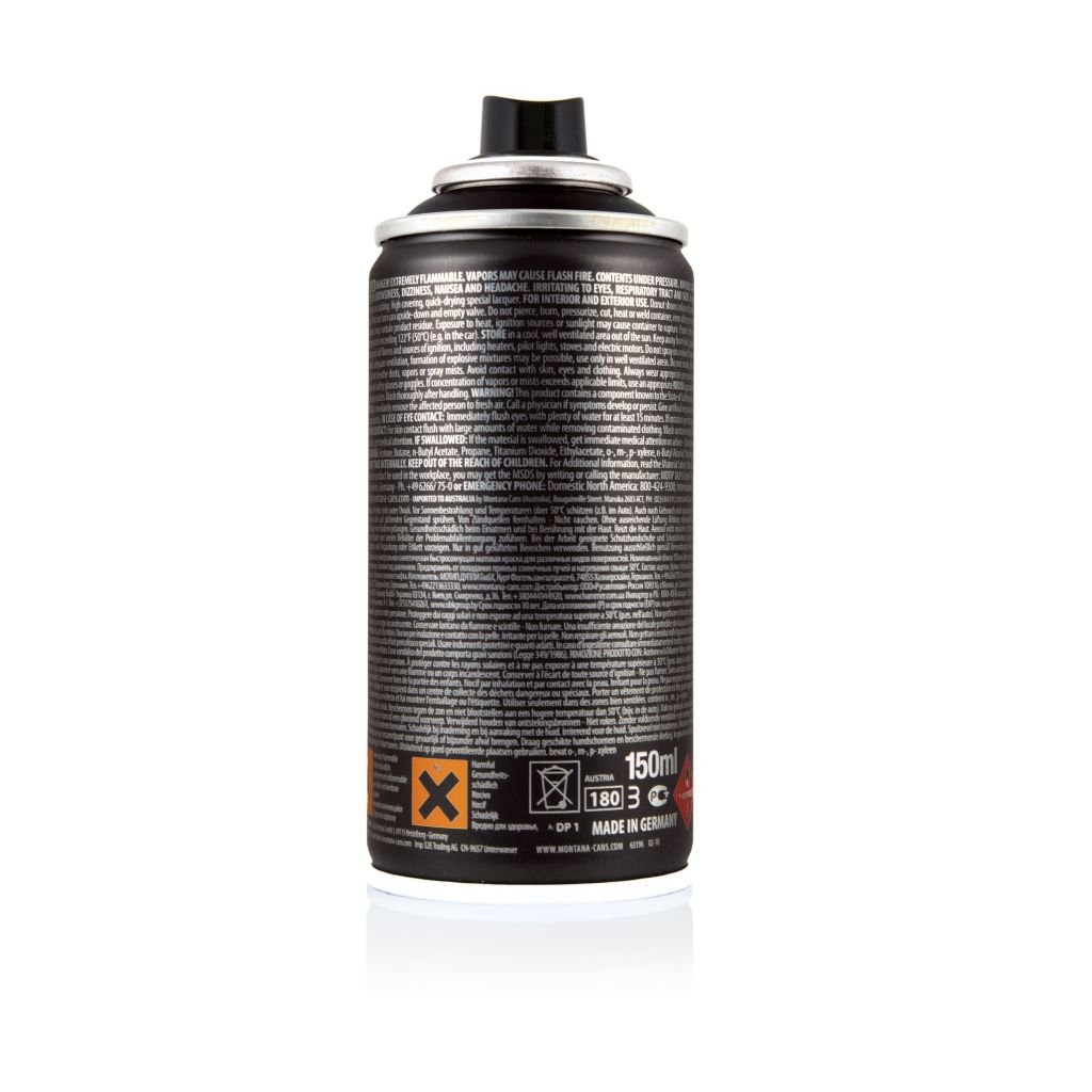 Montana Black Spray Paint - 150 ML Can - Black (BLK9001)