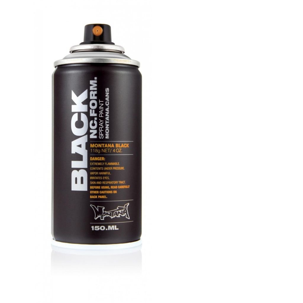 Montana Black Spray Paint - 150 ML Can - Outline Silver