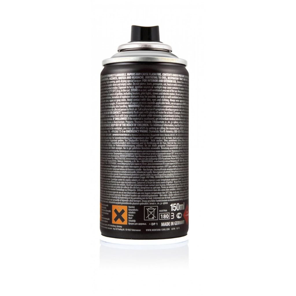 Montana Black Spray Paint - 150 ML Can - Outline Silver