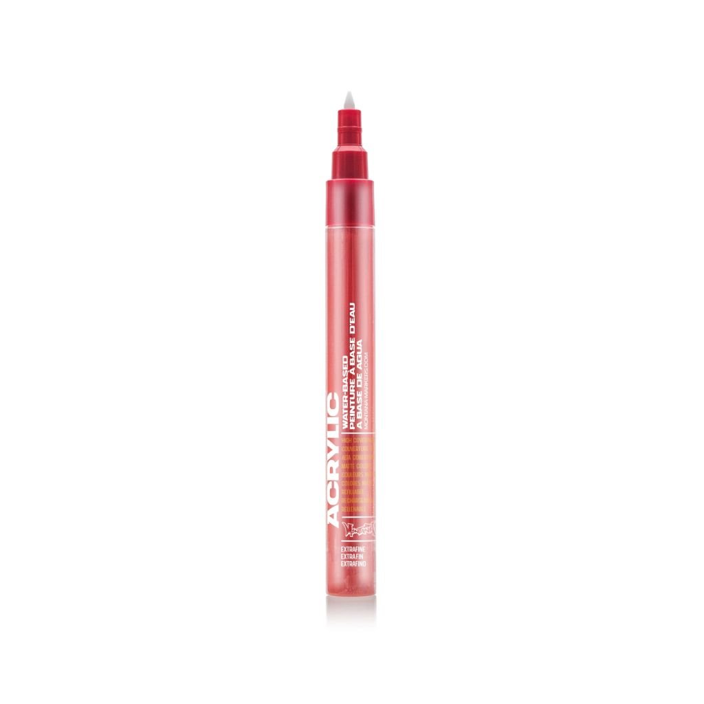 Montana Acrylic Water-Based Marker - 0.7 MM Extra-Fine Tip - Shock Red (SH 3000)