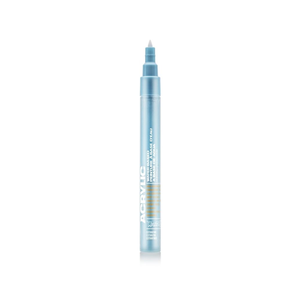 Montana Acrylic Water-Based Marker - 0.7 MM Extra-Fine Tip - Shock Blue Light (SH 5000)