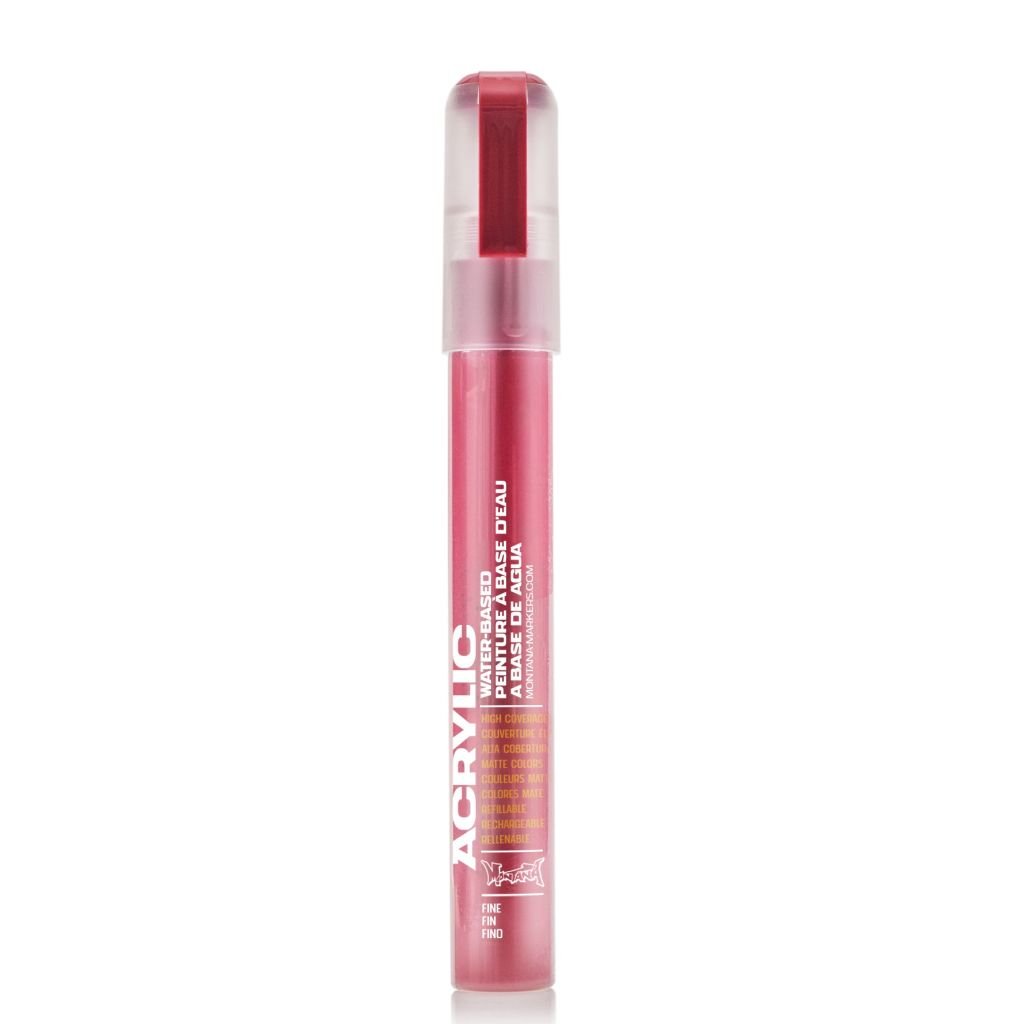 Montana Acrylic Water-Based Marker - 2 MM Fine Tip - Shock Kent Blood Red (SH 3020)