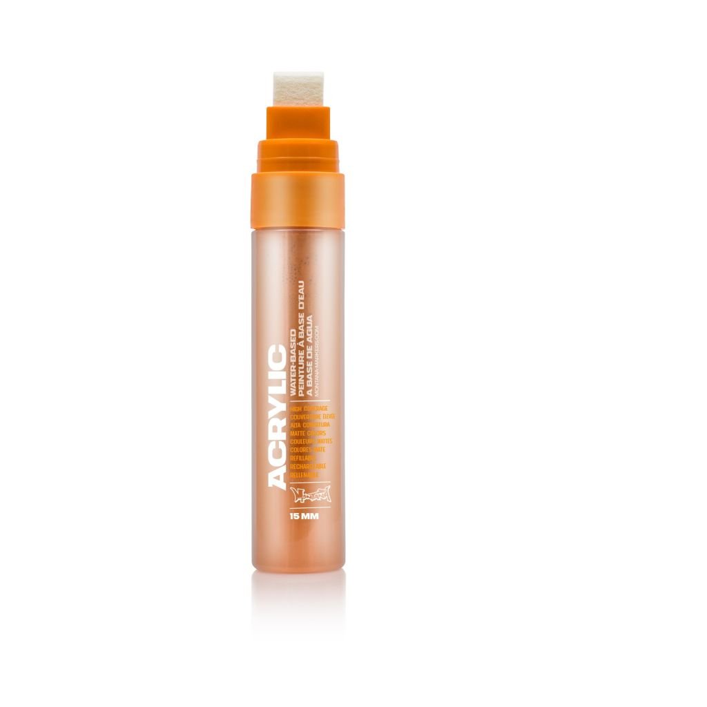 Montana Acrylic Water-Based Marker - 15 MM Medium Tip - Shock Orange Light (SH 2000)