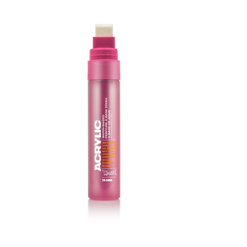 Montana Acrylic Water-Based Marker - 15 MM Medium Tip - Shock Pink (SH 4010)