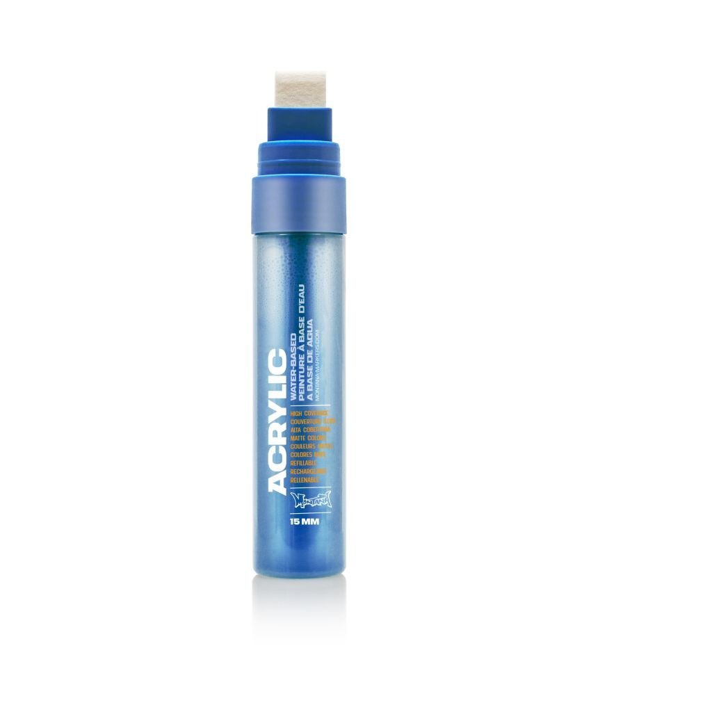 Montana Acrylic Water-Based Marker - 15 MM Medium Tip - Shock Blue (SH 5010)