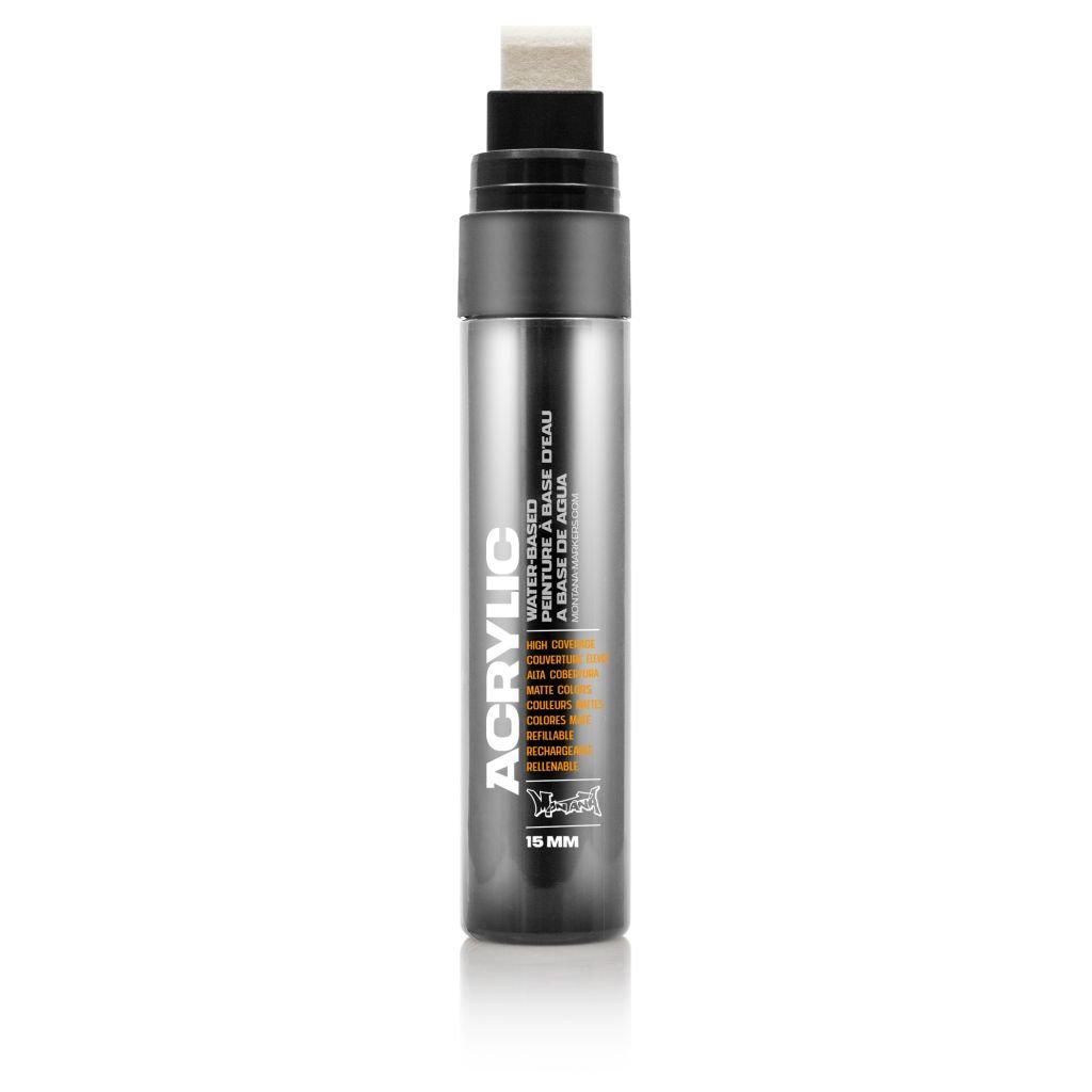 Montana Acrylic Water-Based Marker - 15 MM Medium Tip - Shock Black (SH 9000)