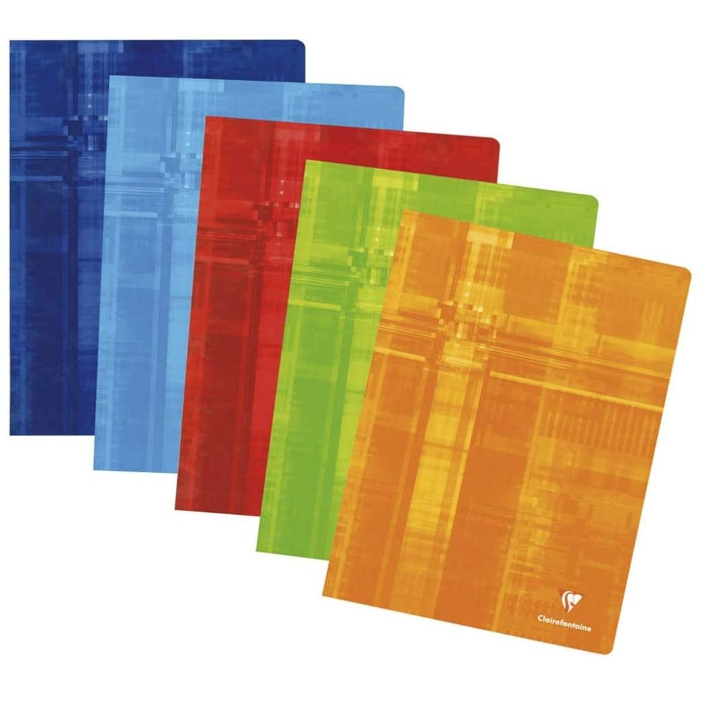 Clairefontaine - Assorted - Stapled - Blank Notebook - 240 mm x 320 mm or 9.45