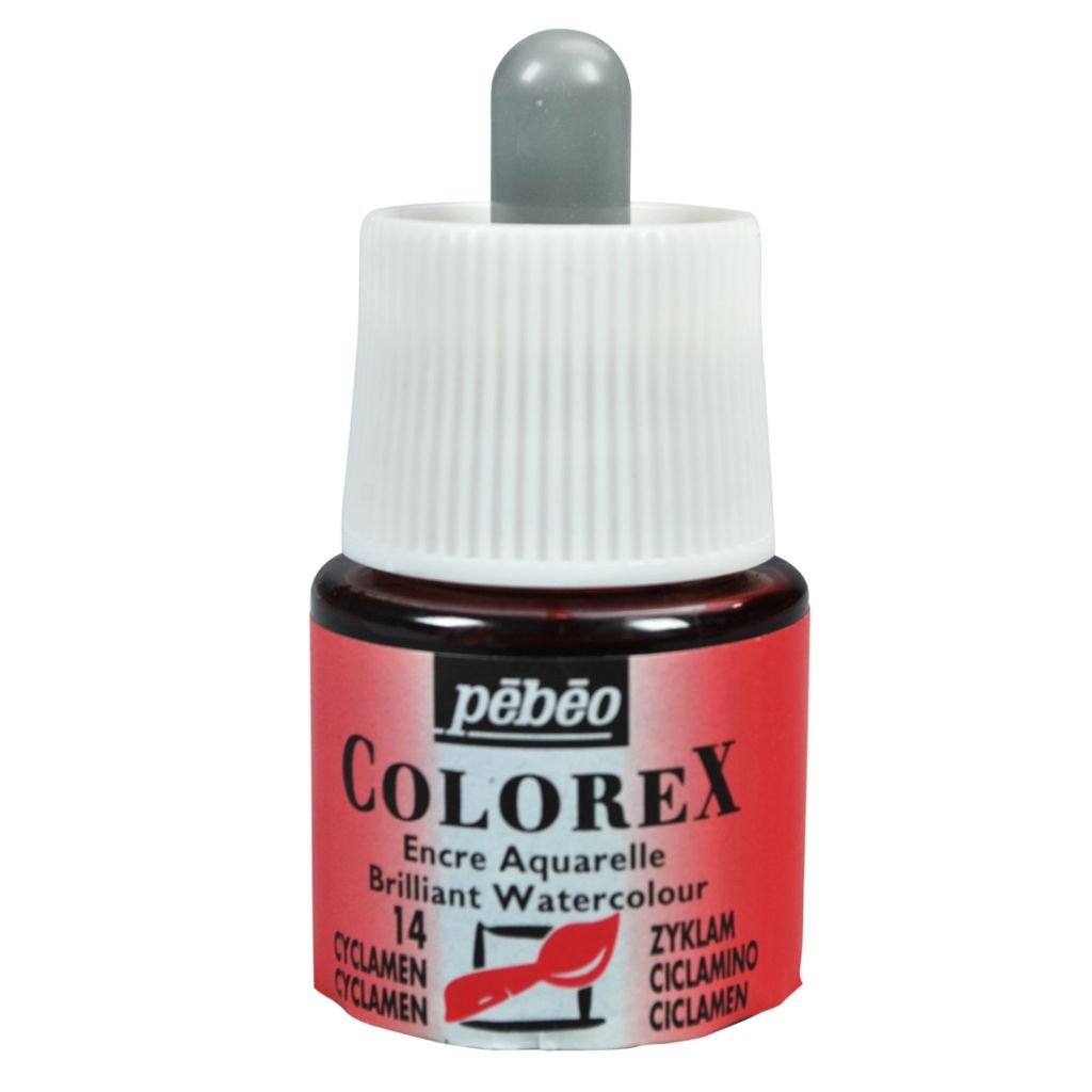 Pebeo Colorex Watercolour Inks - Bottle of 45 ML - Cyclamen (014)