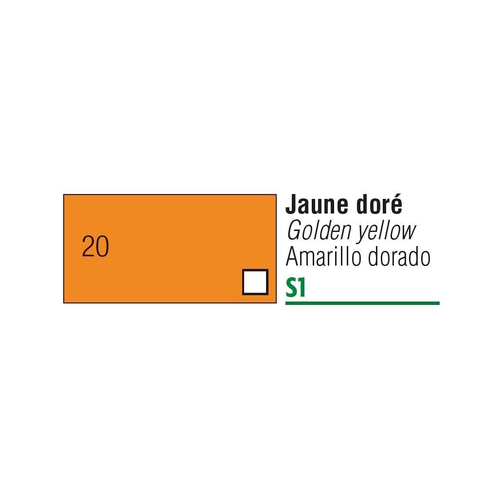 Pebeo Colorex Watercolour Inks - Bottle of 45 ML - Golden Yellow (020)