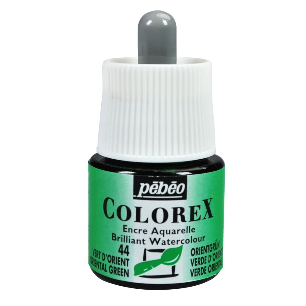 Pebeo Colorex Watercolour Inks - Bottle of 45 ML - Oriental Green (044)