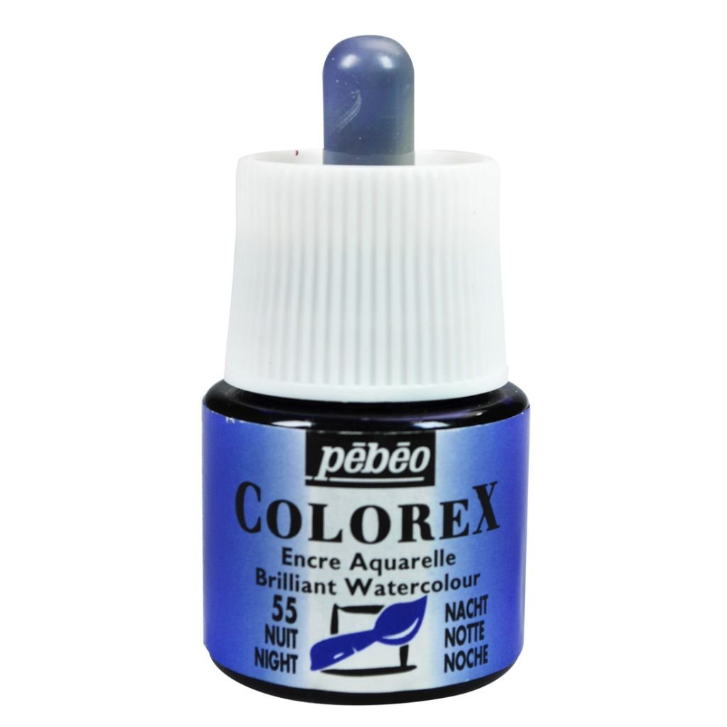 Pebeo Colorex Watercolour Inks - Bottle of 45 ML - Night (055)