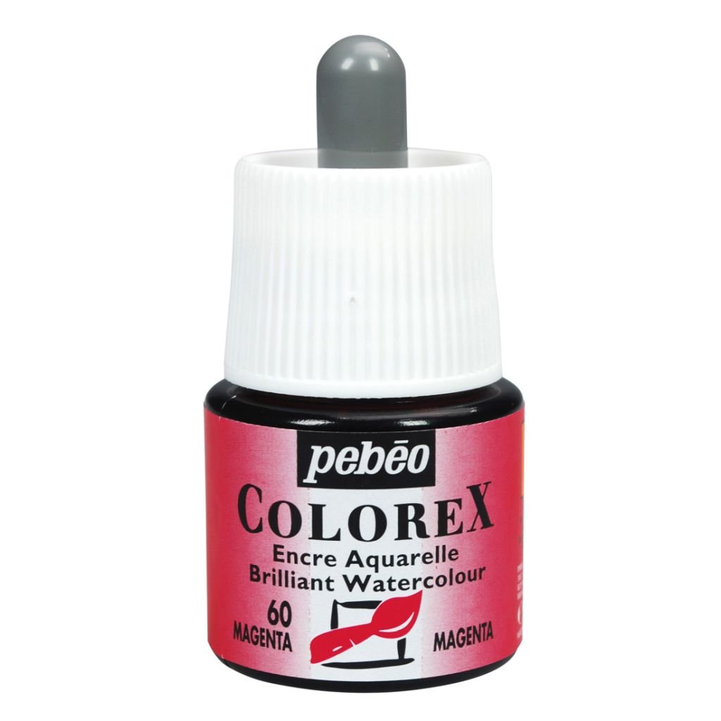 Pebeo Colorex Watercolour Inks - Bottle of 45 ML - Magenta (060)