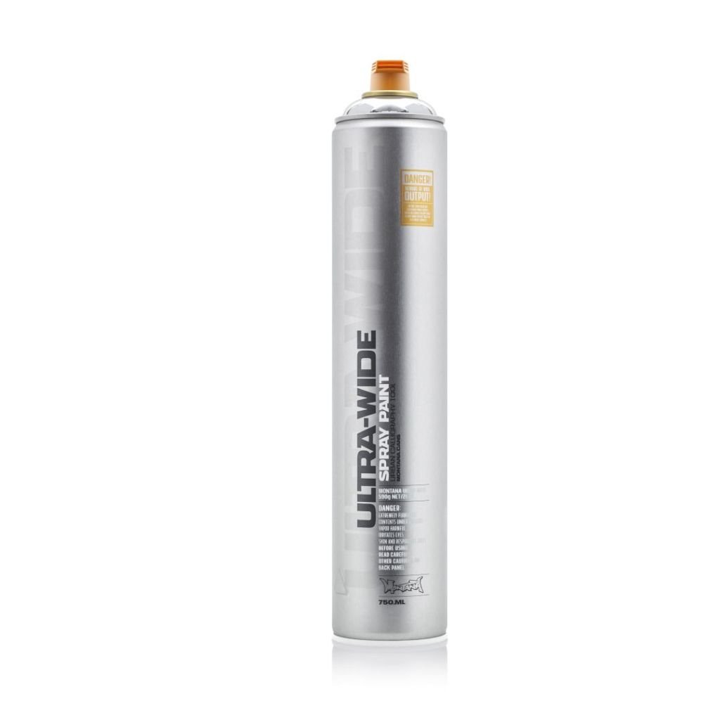 Montana Ultra Wide 750ml Spray Paint Can - Ultra Wide Silverchrome