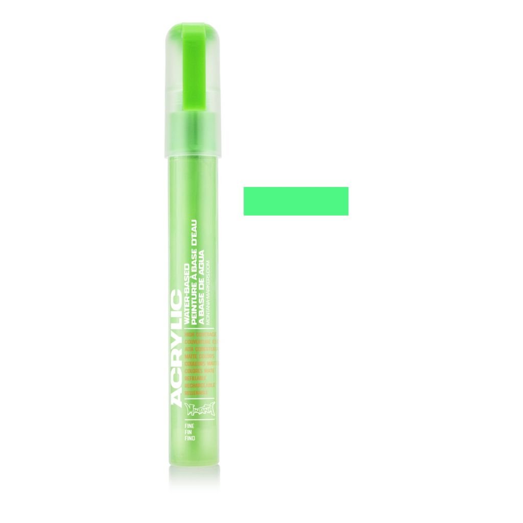 Montana Acrylic Water-Based Marker - 2 MM Fine Tip - Acid Green (F6000)