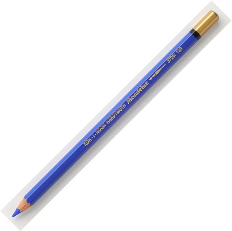 Koh-I-Noor Mondeluz Aquarell Artist's Water Soluble Coloured Pencil - Light Cobalt Blue (139)