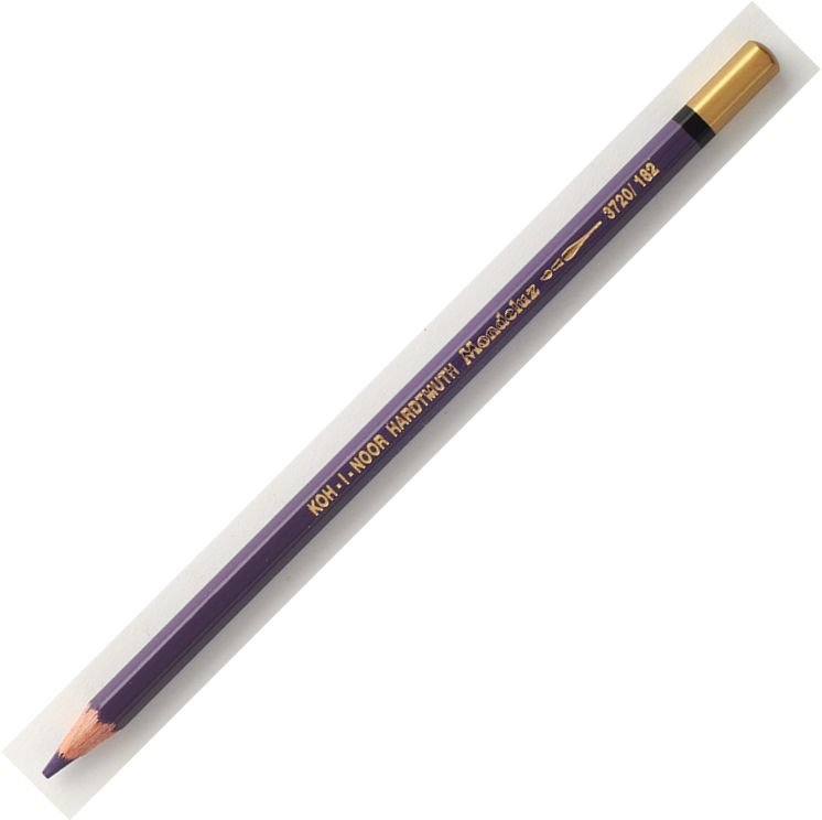 Koh-I-Noor Mondeluz Aquarell Artist's Water Soluble Coloured Pencil - Dark Violet 2 (182)