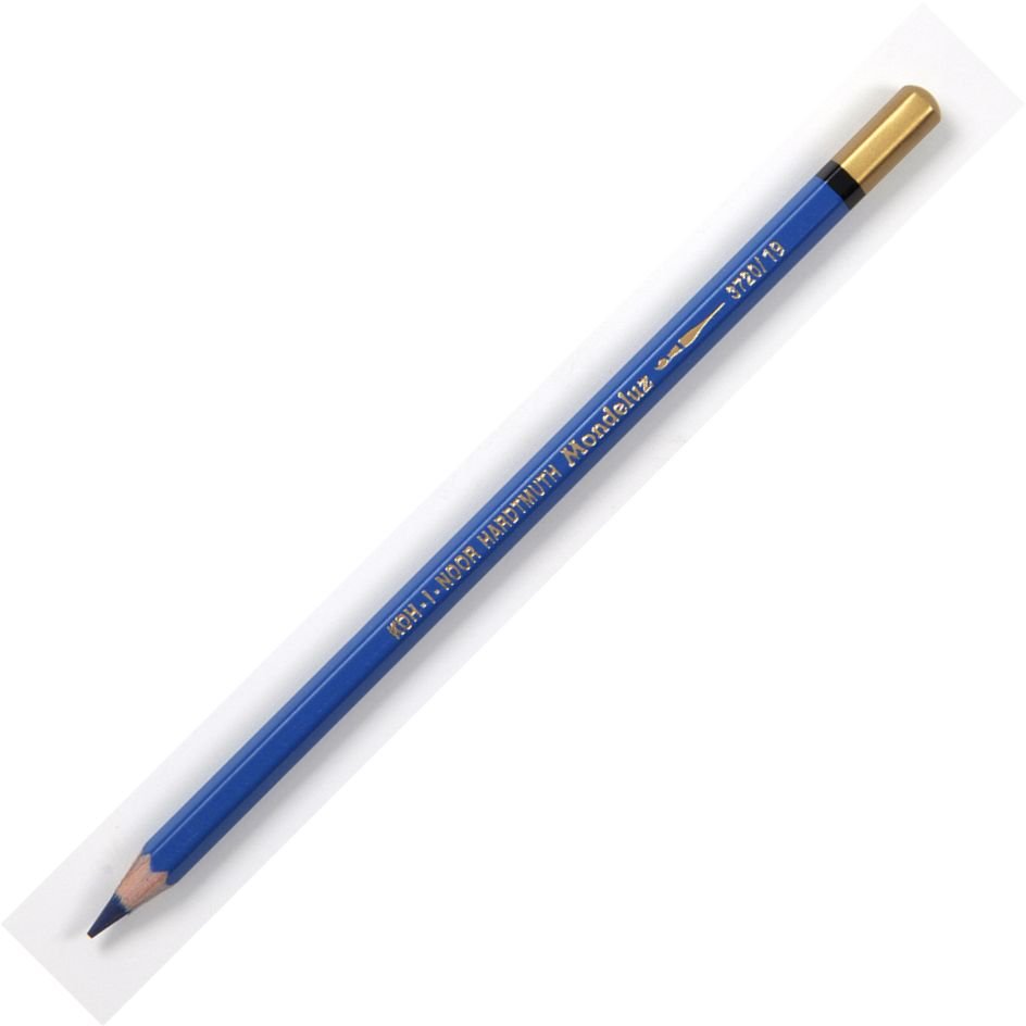 Koh-I-Noor Mondeluz Aquarell Artist's Water Soluble Coloured Pencil - Sapphire Blue (19)