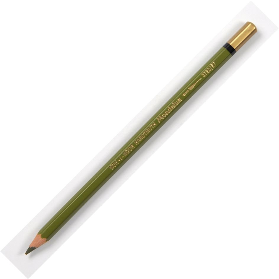 Koh-I-Noor Mondeluz Aquarell Artist's Water Soluble Coloured Pencil - Olive Green Dark (27)