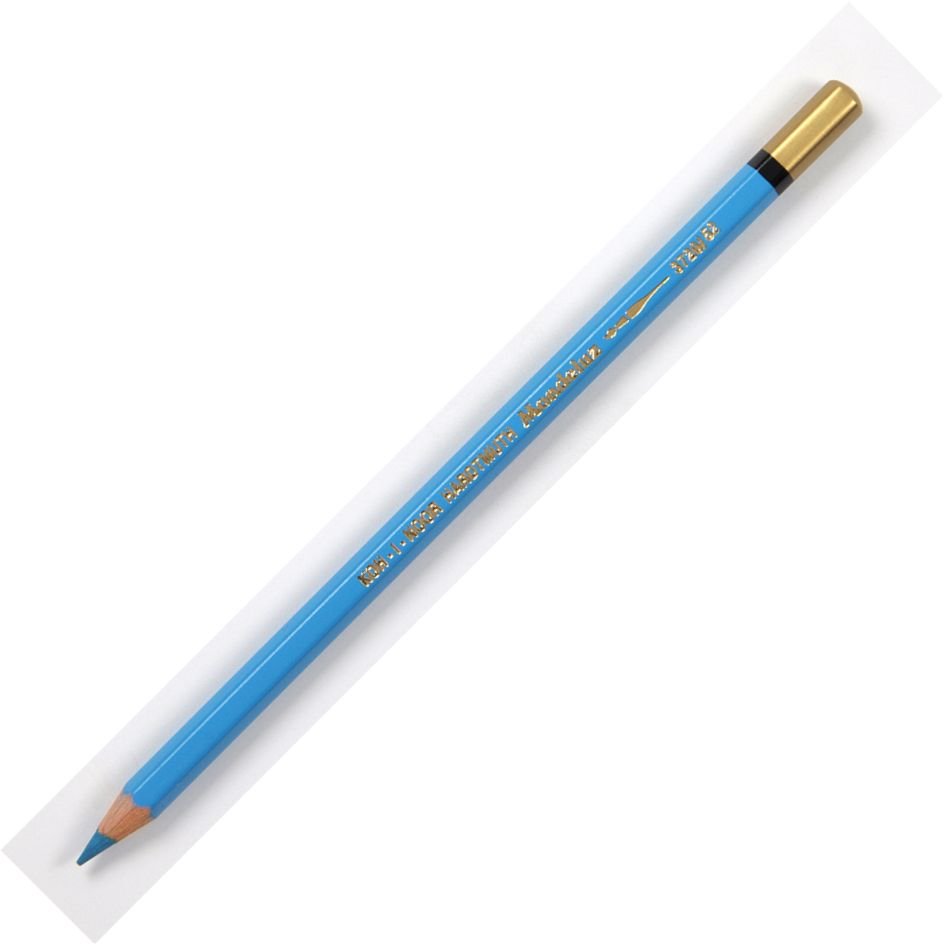 Koh-I-Noor Mondeluz Aquarell Artist's Water Soluble Coloured Pencil - Azure Blue (52)
