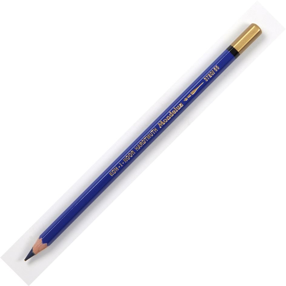 Koh-I-Noor Mondeluz Aquarell Artist's Water Soluble Coloured Pencil - Permanent Blue (55)